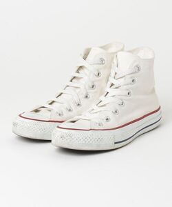 「CONVERSE」 ハイカットスニーカー 23.5cm ベージュ レディース