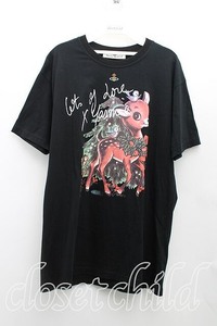 Vivienne Westwood / バンビptTシャツ S 黒 H-24-09-15-011-ts-OD-ZH