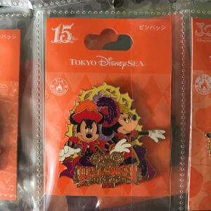 ディズニーシー 2016 ハロウィン ピンバッジ ピンバッチ TDR TDS ミッキー ミニー 15周年