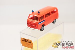 S=1/87 BREKINA ブレキナ フォルクスワーゲン ポリスカー (オレンジ/青サイレン) プラスチック製 現状渡し