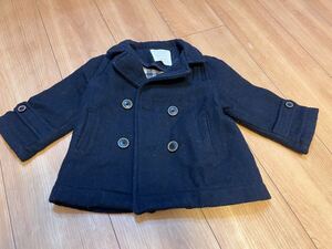 ザラボーイズ★ZARA　BABY BOYS ★86★紺★中古★ピーコート★