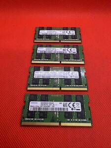 Samsung 16GB 2Rx8 PC4-2400T-SE1-11 ノートパソコン用DDR4メモリ 16GB 4枚セット計64GB　管5