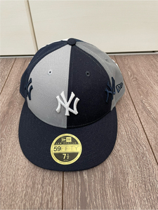 BEAMS 別注　限定　new era 59 FIFTY 7 1/2 ニューエラ コラボ クレイジー パネル ニューヨーク ヤンキース ネイビー 