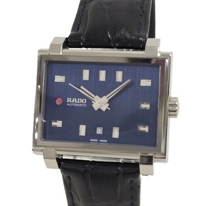 RADO トラディション メンズ 腕時計 自動巻 SS レザー ネイビー文字盤 561.0019.3.001