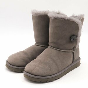 アグ ムートンブーツ ショートブーツ ベイリーボタン ブランド 靴 シューズ レディース 23cmサイズ グレー UGG