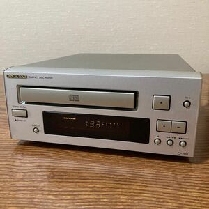 ④ ONKYO オンキョー　CDプレーヤー C-705 ピックアップレンズ・ゴムベルト新品交換済　