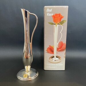 GLEAMING HOUSE Bud Vase 手付き一輪差し 花瓶 一輪挿し 花入れ 花器 メッキ 菊花紋章