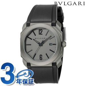 ブルガリ オクト 自動巻き 腕時計 ブランド メンズ チタン BVLGARI BGO41C14TVD アナログ グレー ブラック 黒 スイス製