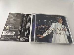 帯付き　奇蹟のコンサート セントラルパークLIVE アンドレア・ボチェッリ CD「2H71」