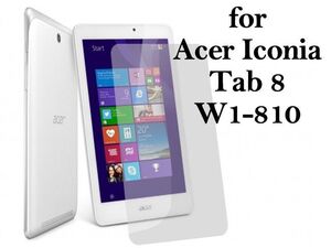 acer Iconia Tab 8 W1-810前面透明フィルム 液晶保護シート#高光沢クリア