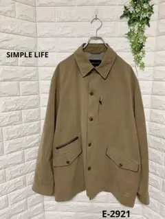 ✱SIMPLE LIFE✱ シンプルライフ メンズ ジャケット ベージュ【LL】