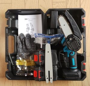 電動チェーンソー マキタ makita バッテリー 2個 充電式 電動 チェーンソー 18V 21V レシプロソー PSEマーク PSE 互換 コードレス 6寸