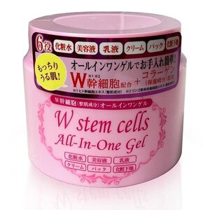 オールインワン ゲル ジェル 280g 大容量 日本製 スキンケア 6役 送料無料- 60N◇ オールインワンゲル:W幹細胞