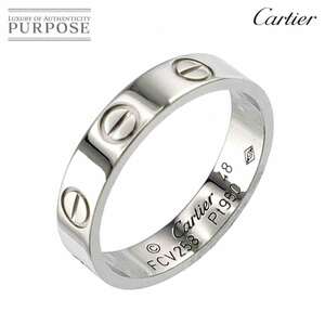 カルティエ Cartier ミニラブ #48 リング Pt プラチナ 指輪 Mini Love Ring 90229685