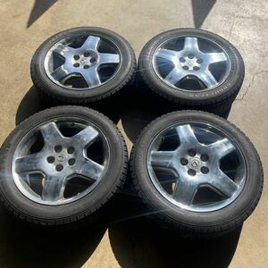 アルファードヴェルファイアに使用 235/50R18 18インチ　4本セット 7.5J オフセット45 114.3 5H ハブ径60mm 中古