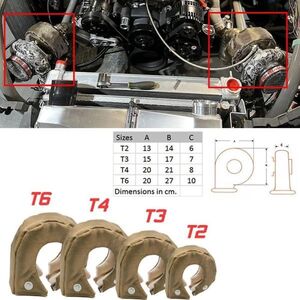 【新作】タービンエキゾーストハウジングカバー ターボブランケット t2,t25,t28,t3,gt28,gt30,gt35,t4,t6,5m