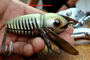 2PCリグ! HEDDON CRAZY CRAWLER ウッド クレージークロウラー 検 道楽 ハトリーズ BALSA50 ZEAL ザウルス ABU UMCO 昭和レトロ釣人に