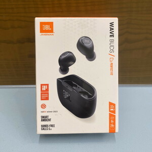 ICH【未使用品】未開封 WAVE BUDS イヤホン ワイヤレス JBL Bluetooth ブラック〈106-241119-AA-02-ICH〉