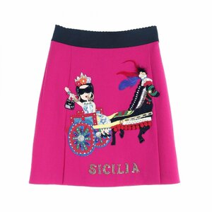 ドルチェアンドガッバーナ SICILIA ブランドオフ DOLCE & GABBANA ウール スカート ウール 中古 レディース