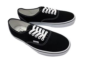 デッド!! USA企画 VANS Authentic BLACK バンズ アメリカ企画 オーセンティック ブラック 黒 × 白 us 8 / 26 ㎝