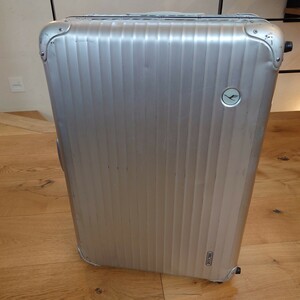 ★利用回数5回のみ／美品／激レア★ RIMOWA リモワ Lufthansa ルフトハンザ航空別注 トパーズ系 64L アルミスーツケース 2輪 