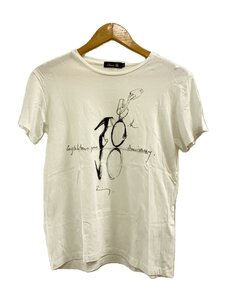 DRAWER◆Tシャツ/1/コットン/WHT