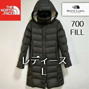 美品人気 ノースフェイス ダウンコート レディースL ホワイトレーベル THE NORTH FACE フード着脱 700FP ヌプシ バルトロライト ビレイヤー