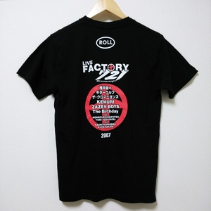 【未使用品】『2007 LIVE FACTORY 721』ライブファクトリー721 10th記念 半袖Tシャツ Sサイズ /浅井健一/ギターウルフ/ザ・クロマニヨンズ