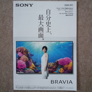 ソニー テレビ カタログ　sony ブラビア BRAVIA 2020年11月