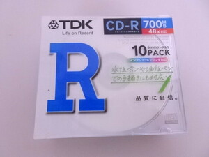 送料無料 未開封品 TDK CD-R 700MB CD-R80PWX10A 10パック 未使用品