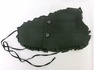 noir kei ninomiya COMME des GARCONS ノワール ケイ ニノミヤ デザインベスト ブラック S 丈:約15～28cm 3C-V003 AD2018