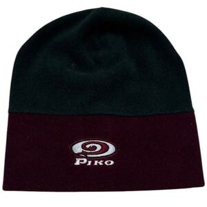 00s PIKO design logo knit cap y2k grunge ロゴ ビーニー フリース テック系 サイバー rock アウトドア japanese label surf 帽子