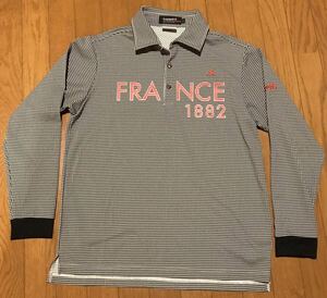 le coq sportif・フランス1882・ボックス長袖ポロシャツ・L・スポーツウェア・ゴルフウェア ・ジョギング・トレーニング・オリンピック