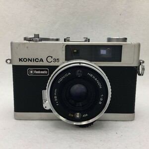 KONICA コニカ C35 Flash matic 35mmフィルムカメラ レンジファインダー搭載 プログラムAE ジャーニーコニカ ジャンク品 ／ 04-00849