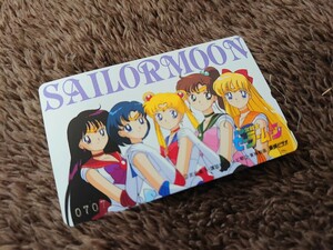 セーラームーン アニメ 一期 テレホンカード 台紙付き ビデオ特典 非売品 未使用 シリアルナンバーあり