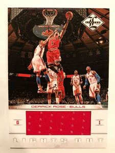 初期/199 Bulls Jumbo Jersey 12 Panini Derrick Rose デリック・ローズ NBA 実使用 ユニフォーム バスケ ブルズ Knicks ニックス MVP