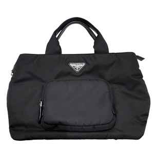 プラダ PRADA パデット ナイロントートバッグ 1BG354 ブラック ナイロン トートバッグ レディース 中古