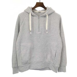 Ron Herman ロンハーマン 22AW Wool Waffle Hoodie ウールワッフルパーカー グレー サイズ:XS レディース IT9LRUPVCG7K