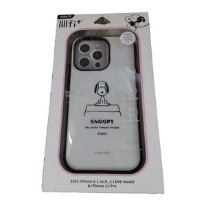 H8-443RZZ 未使用 SNOOPY スヌーピー ピーナッツ スマホケース iPhone 14Pro iPhone 13Pro 対応 IIIIfit