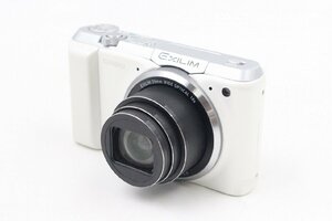 【行董】CASIO カシオ EXILIM コンパクトデジタルカメラ f4.5‐81.0mm 1:3.5‐5.9 EX-ZR850 ホワイト 通電確認済 ※ヤマト※ AC997ABY41