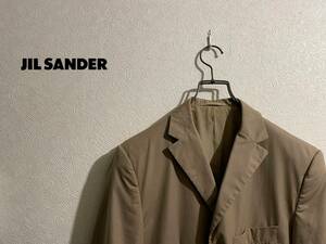 ◯ イタリア製 JIL SANDER ブロード テーラード ジャケット / ジルサンダー シャツ コットン ベージュ 46 Mens #Sirchive