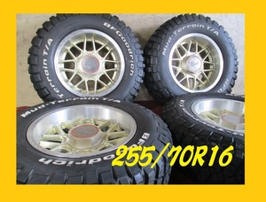 J5V380■LT 255/70R16 115/112Q BF Goodrich Mud-Terrain T/A KM2 Spiel Stadt Speed Star RIDE 8J 6H -1 139.7 ハブ108 4本 希少