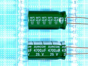 電解コンデンサー　25Ｖ　4700μＦ　105℃　　　　　　　　　1個