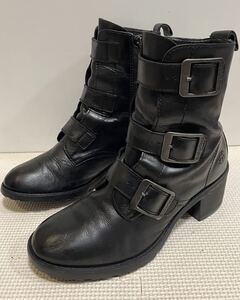 Dr Martens ドクターマーチン 厚底三連ベルトジッパーブーツ