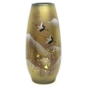 九谷焼 8.5号 花瓶 木立鶴 陶器 インテリア 日本製 ブランド 伝統工芸品