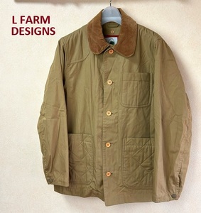 ●L FARM DESIGNSローリーズファームライナー付ハンティングジャケットM●ワークジャケットカバーオールシエラデザイン