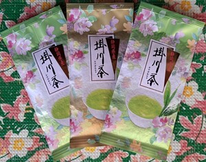 一番茶の深蒸し掛川茶3袋まとめて　　＊送料無料　