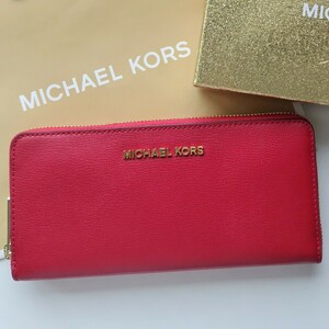 【新品】MICHAEL KORS　マイケルコース　長財布　レッド