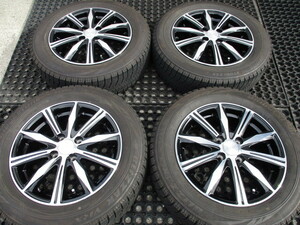 (格安売切り/冬用/ブリヂストン製)set!! BALMINUM (BKP) (15x5,5+50 4H/100) バリ溝(VRX) 175/65R15 アクア ヴィッツ フィット キューブ 他