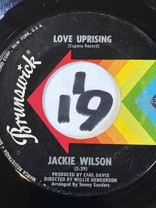 1970 JACKIE WILSON LOVE UPRISING / THE LOVE IS REAL 両面EX+